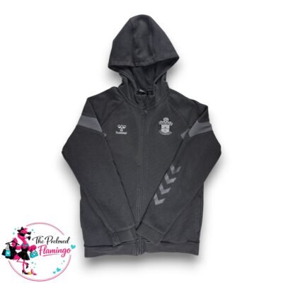 Hummel Southampton FC Black Zip Hoodie Size S Full Zip Hooded Sweatshirt Football