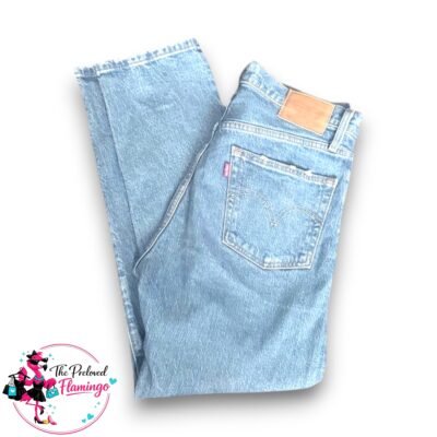 Levi’s 501 Vintage Blue Denim Jeans – Button Fly Straight Leg – Mens W27 L26