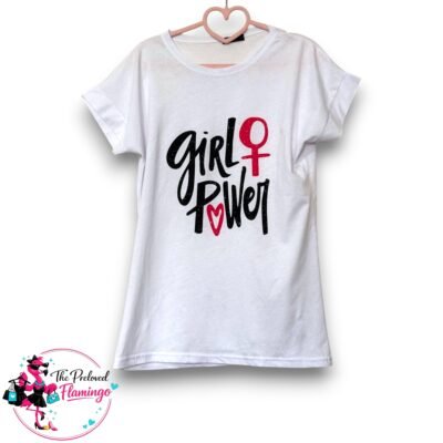 My Bee Girl Power Graphic T-Shirt White Cotton Feminist Slogan Tee