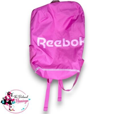 Reebok Pink Backpack Classic Logo Sports Gym School Bag Lightweight Rucksack