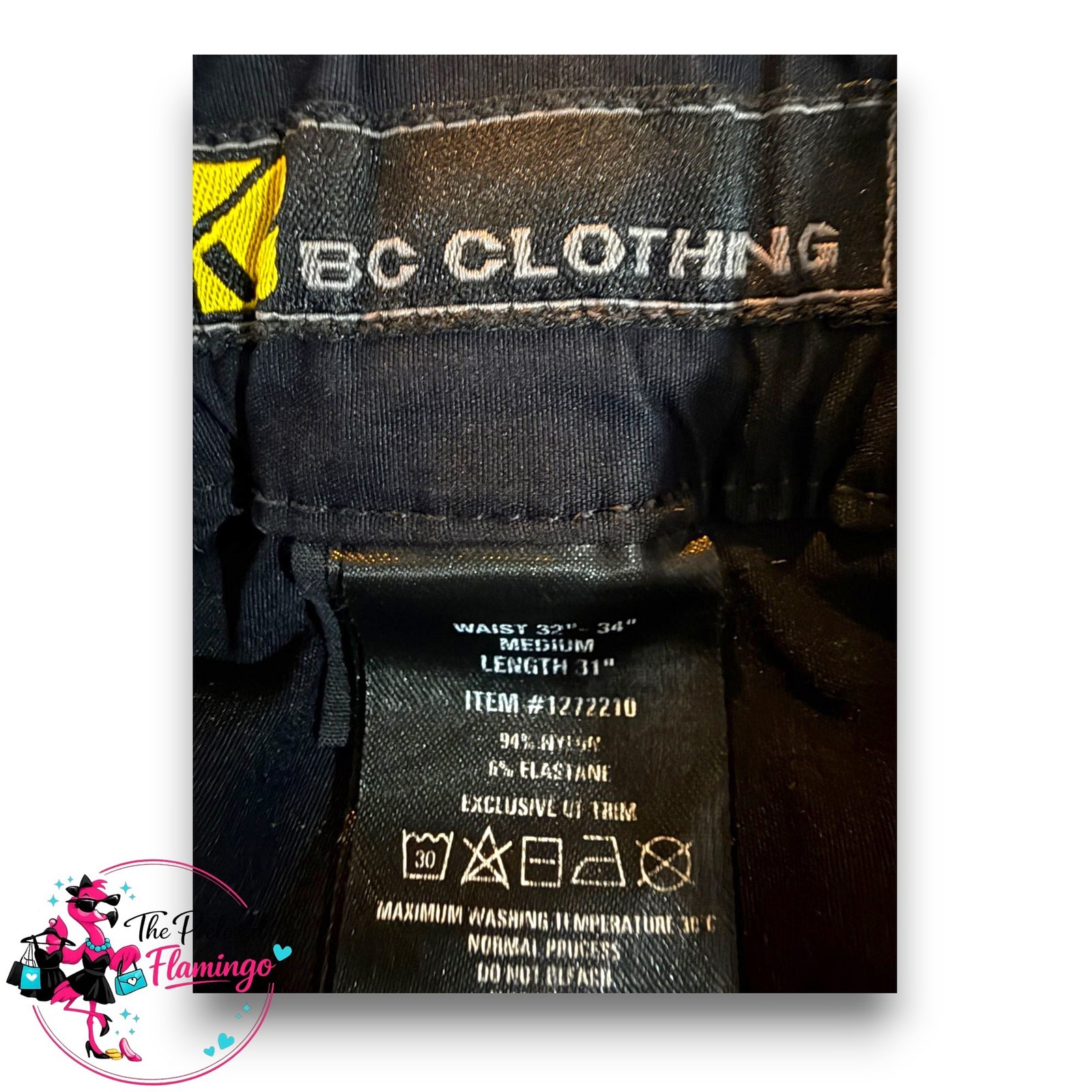 BG Clothing Mens Black Workwear Cargo Shorts Utility Stretch Combat Shorts Waist 32-34 - Image 4