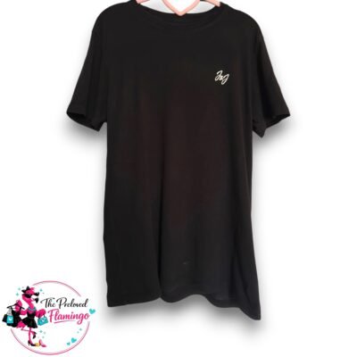 Jack & Jones Mens Black T Shirt Medium Originals Crew Neck Cotton Casual Logo Tee M