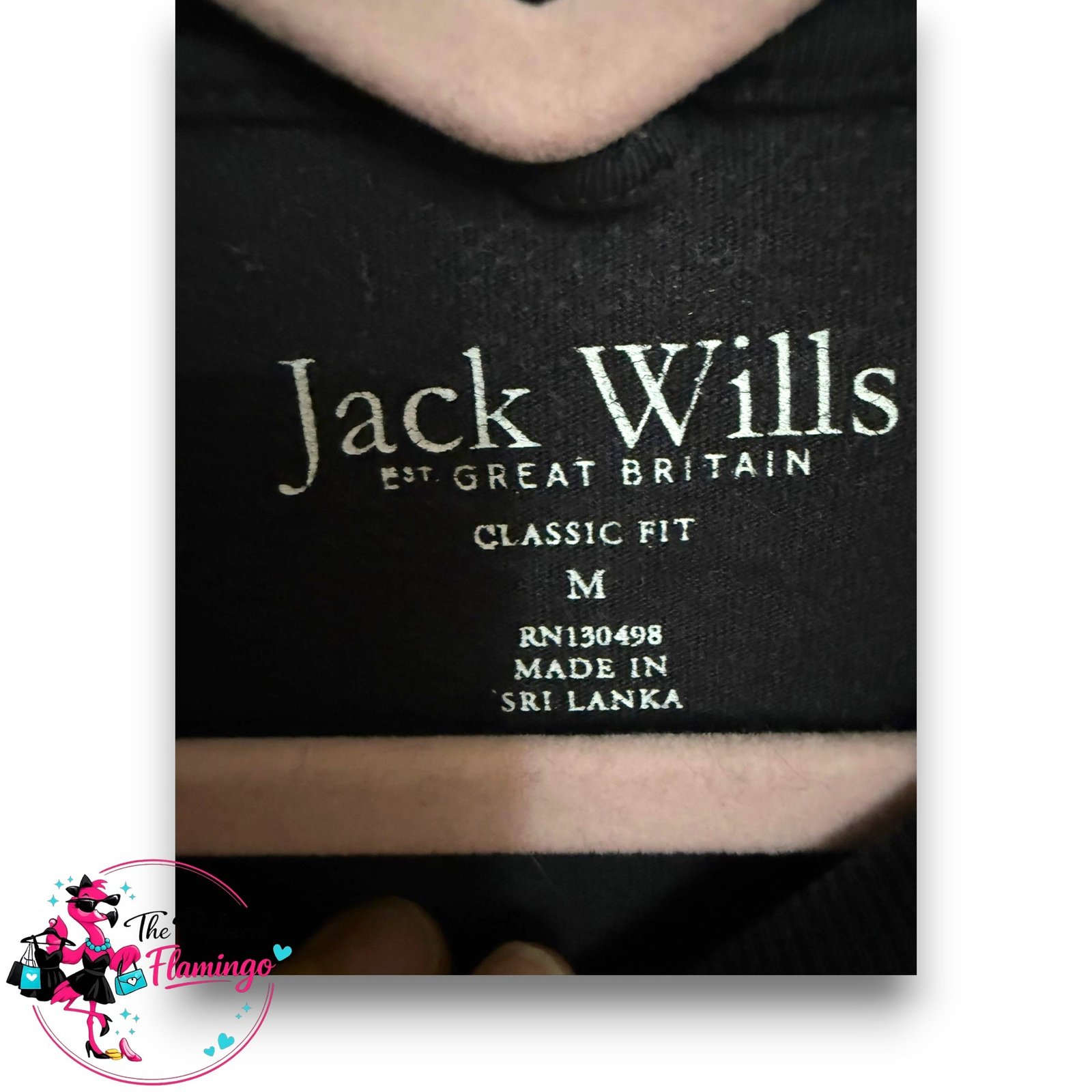Jack Wills Mens Black T Shirt Medium Classic Fit Crew Neck Cotton Designer Tee M - Image 2
