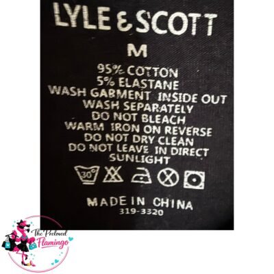 Lyle & Scott Mens Black T Shirt Medium Crew Neck Stretch Cotton Designer Tee M-2