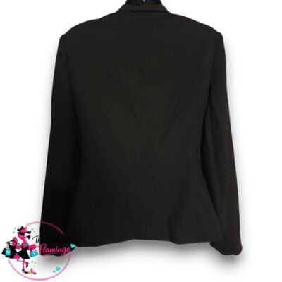 Next Black Tailored Blazer Jacket Womens UK 12 Smart Office Work Formal Stretch Jacket-2