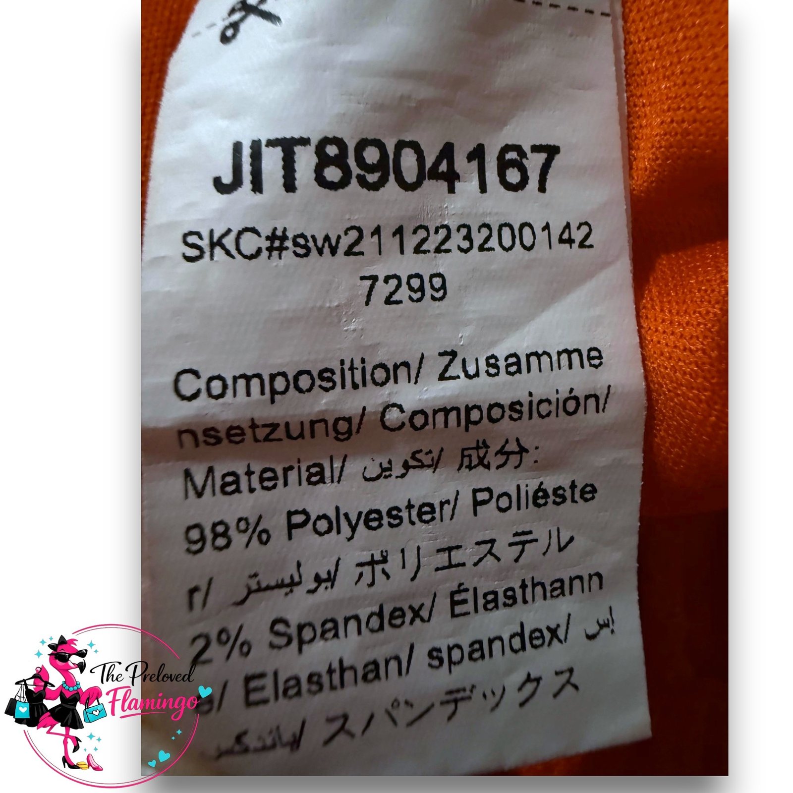 SHEIN Orange Cut Out Bodycon Midi Dress Womens Size S UK 6 8 Party Holiday Clubwear - Image 4