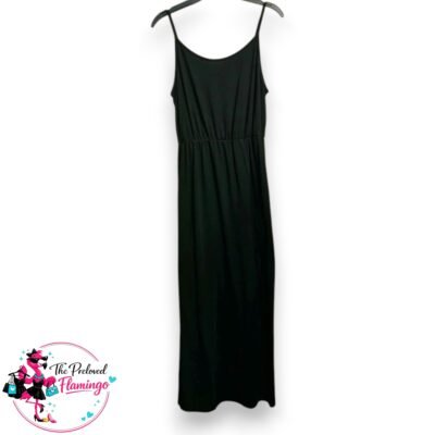 Shein Black Maxi Dress Size 10-12 Strappy Stretch Sleeveless Casual Summer Dress