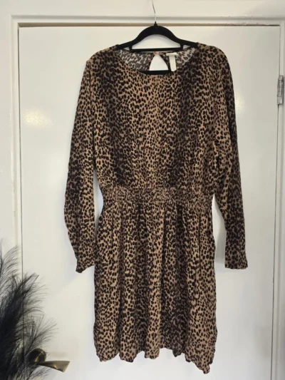 H&M Leopard Print Dress – Brown