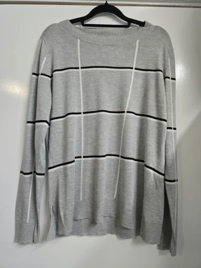Next Checked Glitter Jumper – Grey