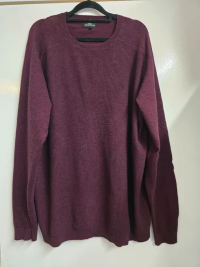 Next Waffle Knit Jumper – Burgundy