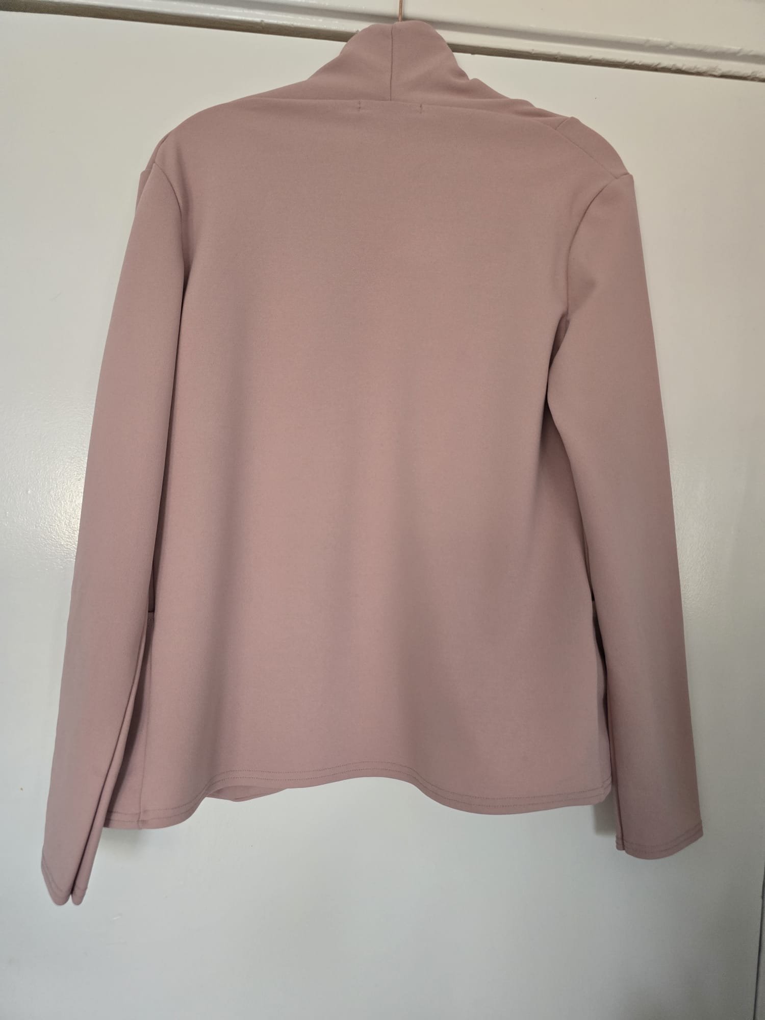 Stylewise Open Front Jacket – Dusky Pink - Image 4