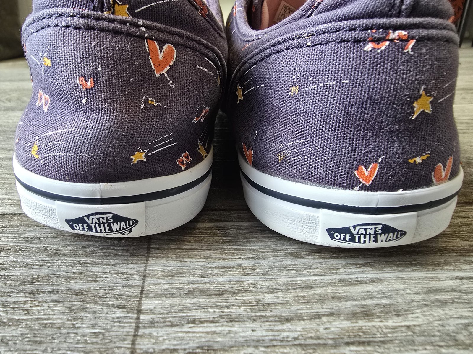 Vans Heart & Star Print Trainers – Navy - Image 5